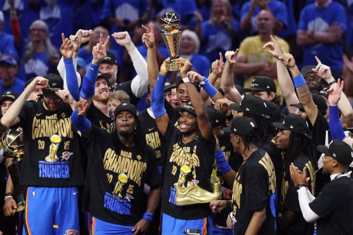 أوكلاهوما سيتي يحقق أول لقب NBA في تاريخه بعد الفوز في النهائي ضد إنديانا