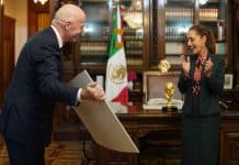 مكسيكو.. التحضيرات لمونديال 2026 في صلب لقاء بين شينباوم وإنفانتينو