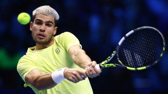 720x405 الكاراس يتاهل لنصف ATP Finals: 6-4 6-1 موزيتي وصدارة مجموعة كونورز