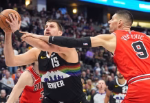 NBA: يوكيتش ثلاثيه لا تنقذ دنفر 127-130 شيكاغو، اوكلاهوما 126-109 نيو اورلينز