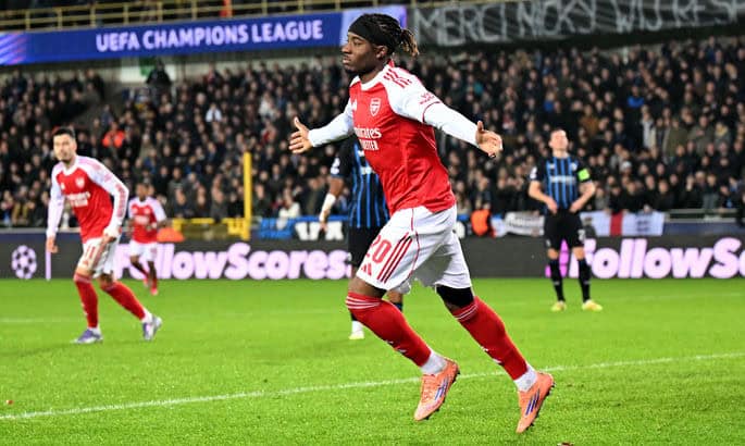 أرسنال يسحق بروج ويتصدر دوري الأبطال!