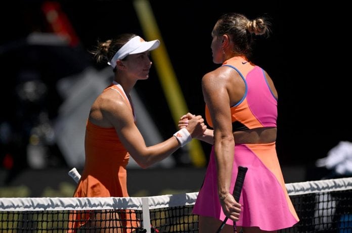 Australian Open سوبولينكو هزمت يوفيتش 6:3، 6:0 وتأهلت إلى نصف نهائي بطولة أستراليا المفتوحة