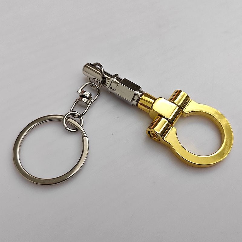 Car Trailer Hook Keychain – Custom Metal Automotive Gift