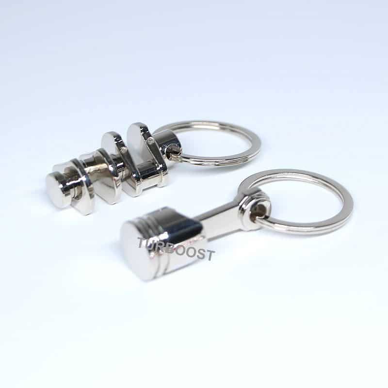 Piston Crankshaft Engine Keychain