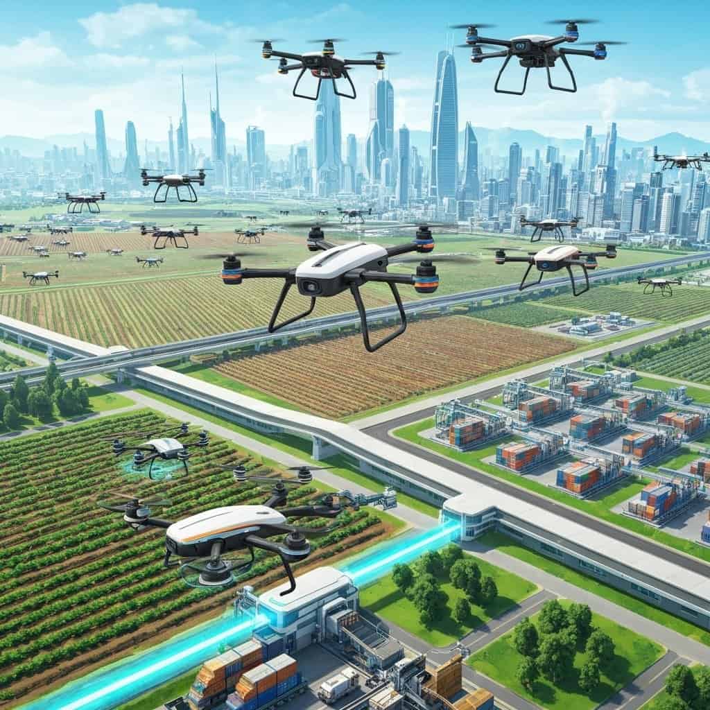 Zastosowanie dronów w biznesie: rewolucja w logistyce, inspekcjach i rolnictwie