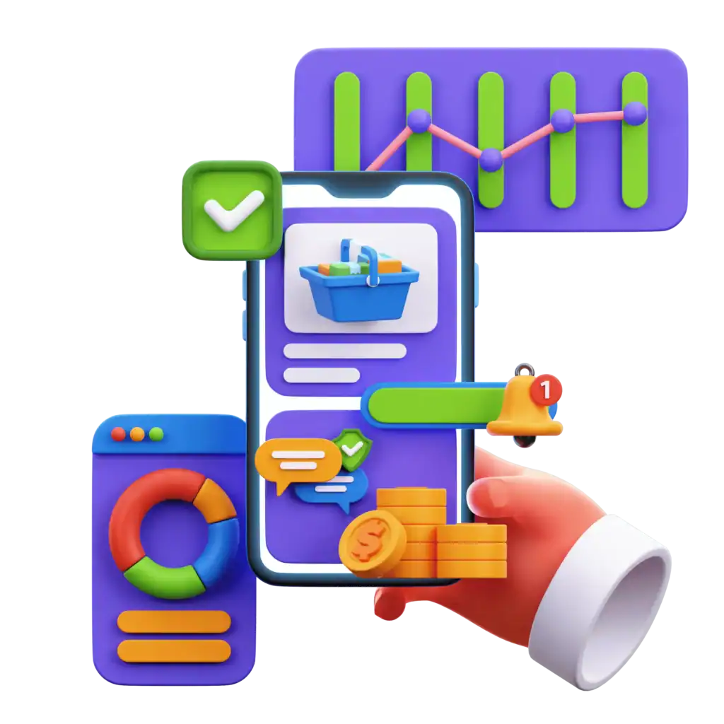 Ilustración experiencia de compra online optimizada para conversión
