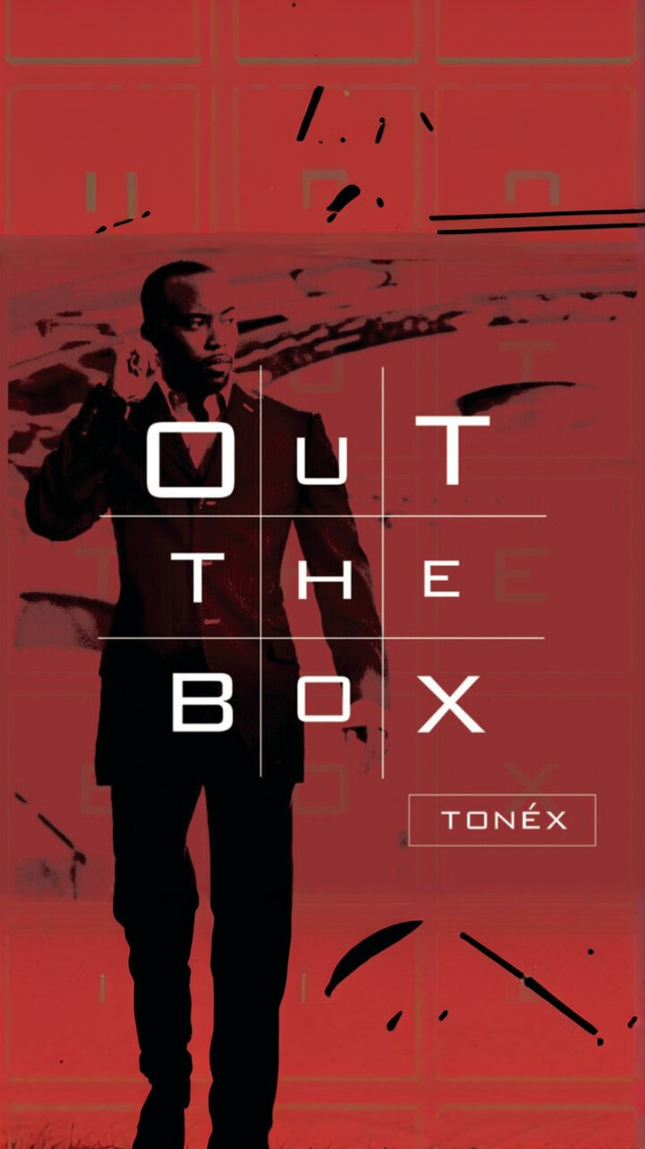 Red-toned album artwork of Tonéx from Out the Box, symbolizing psychological transformation, inner conflict, and masculine vulnerability explored in Make Me Over.