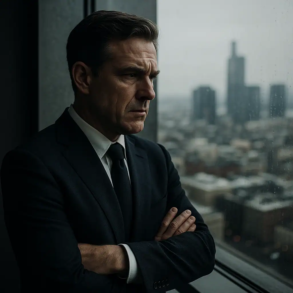 Personal risk tolerance in investing showing a high-level investor facing market uncertainty