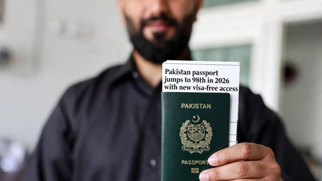 Pakistan passport with visa-free access, travel, and immigration.