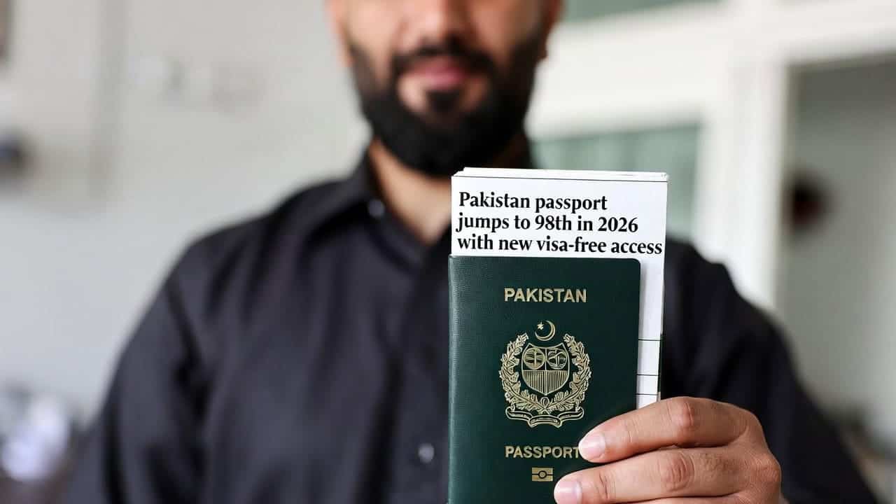 Pakistan passport with visa-free access, travel, and immigration.