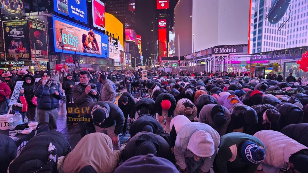 Taraweeh Prayers in Times Square — When Hate Tried to Interrupt — And Peace Won