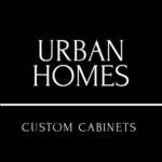 Urban Homes custom cabinets logo for modern urban interior design.