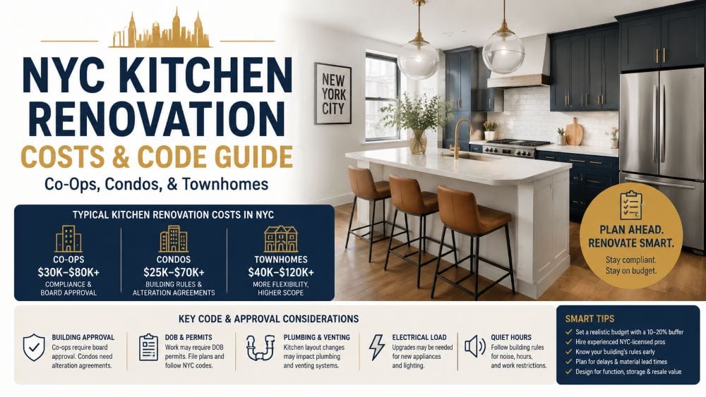 NYC Kitchen Renovation Costs & Code Guide: Co-Ops, Condos, & Townhomes