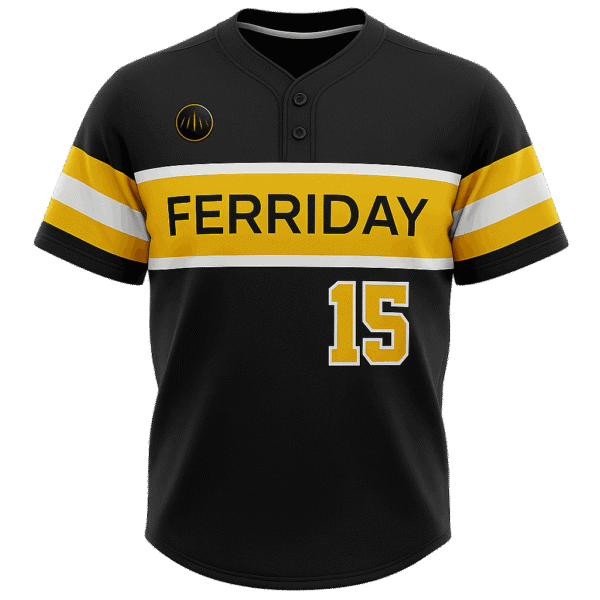 Two Button Ferriday Baseball Jersey