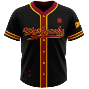 Warhawks Two Button Baseball Jersey
