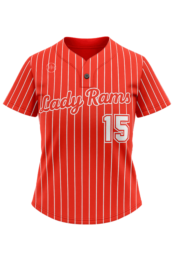 Lady Rams One-Button Softball Jersey