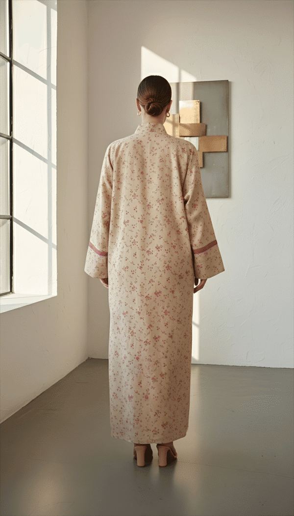 Elegant floral kurta for women, traditional Indian attire.