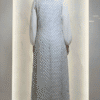 Umeed Designs, elegant embroidered dress, back view, women’s fashion, sophisticated style.