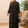 Elegant floral maxi dress for women, perfect for casual and formal occasions.