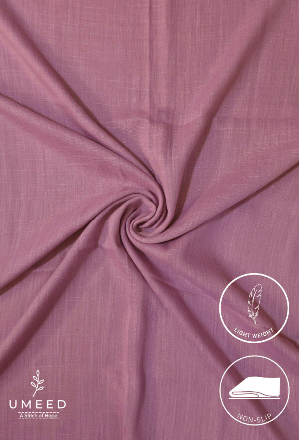 Light pink lightweight, non-slip fabric from Umeed Designs.
