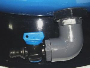 Entleerung für Kessel