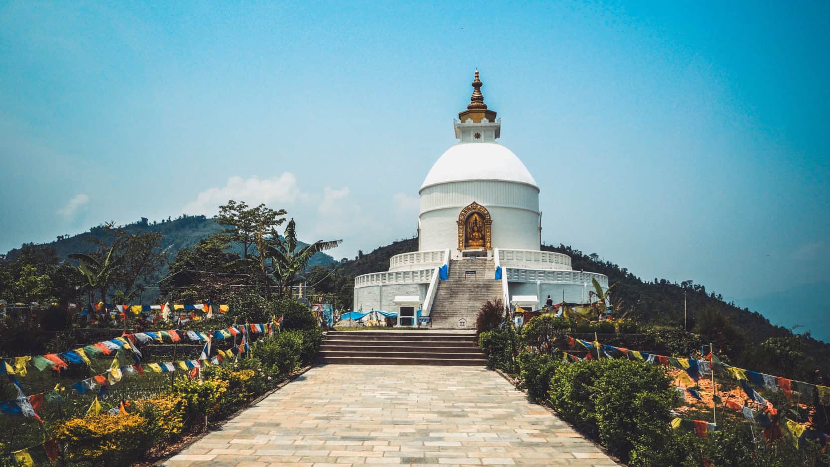 Pokhara pagode de la paix