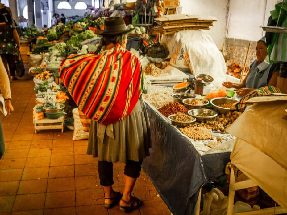 mercado sucre Bolivie
