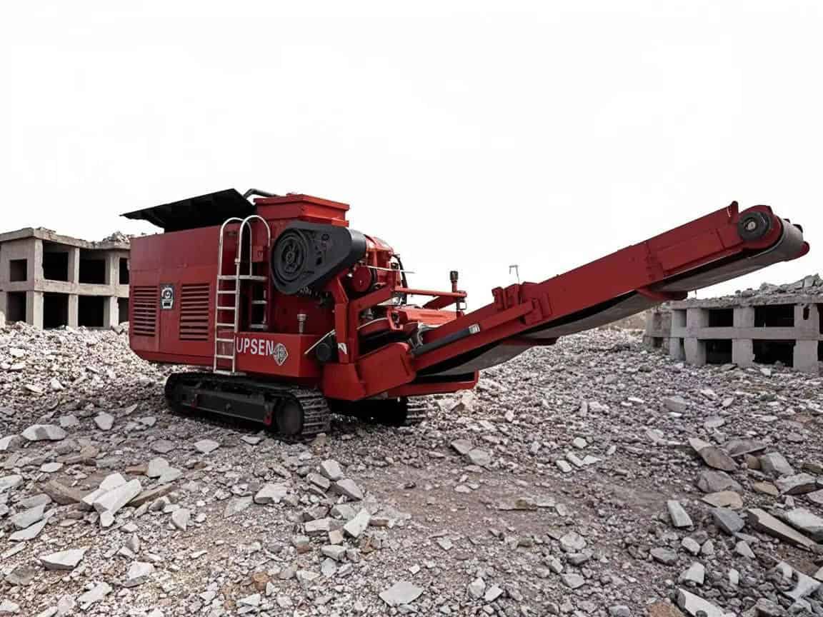 UPSEN USA-805JC ujc805 mobile jaw crusher - Edited