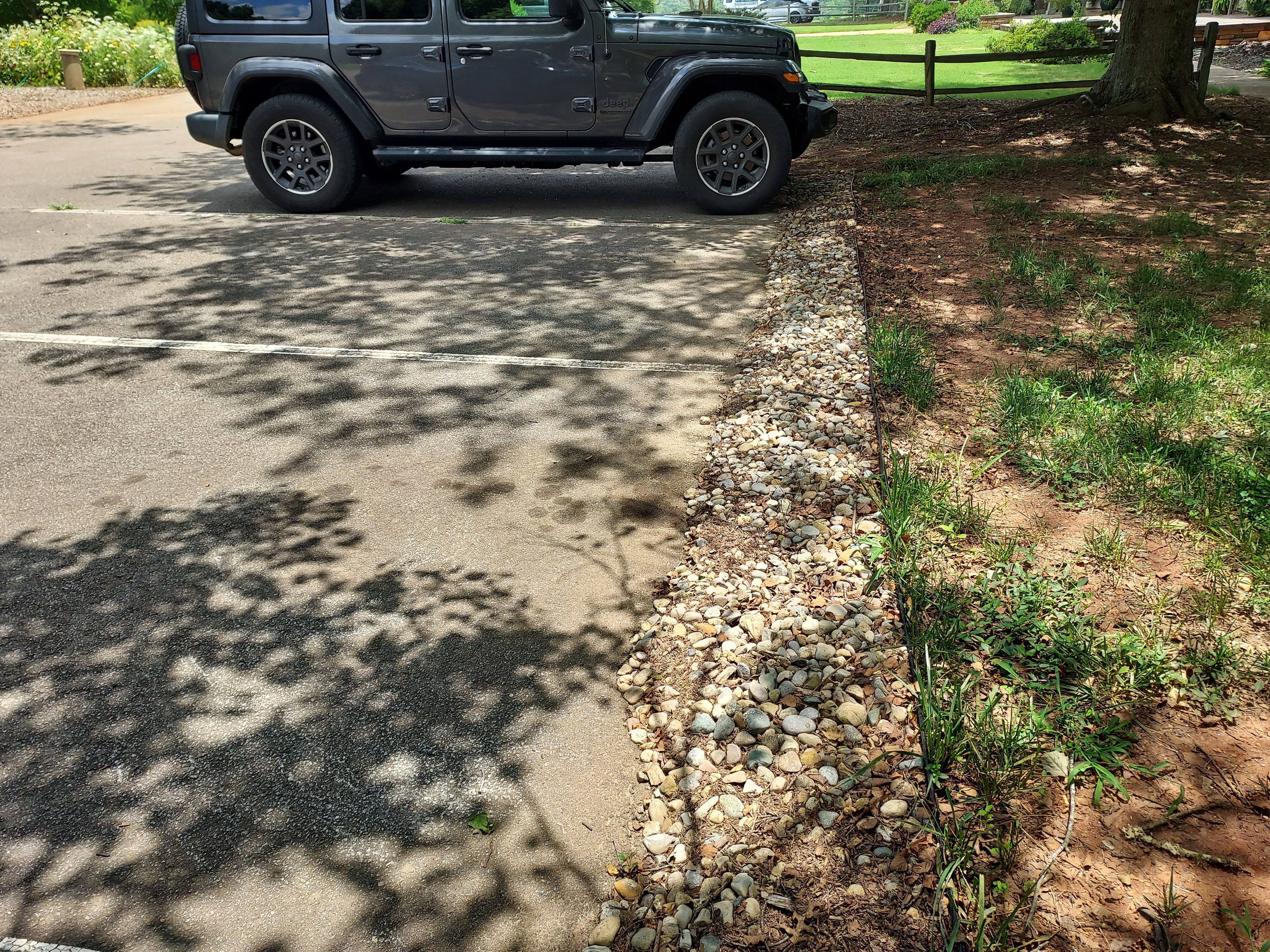 French drain installation at the UGA Green Stormwater Infrastructure Demonstration Site