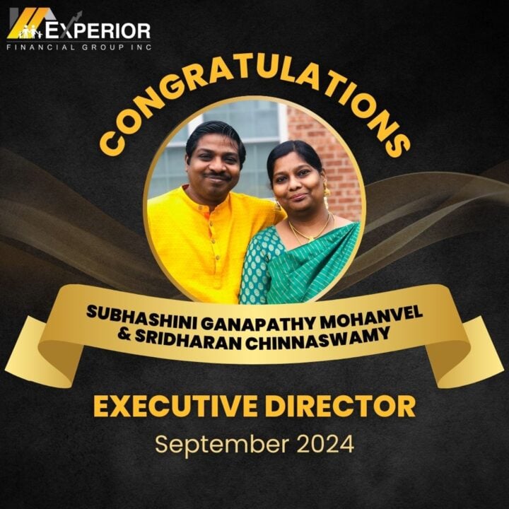 Subhashini & Sreedhar, New EDs, Experior Financial