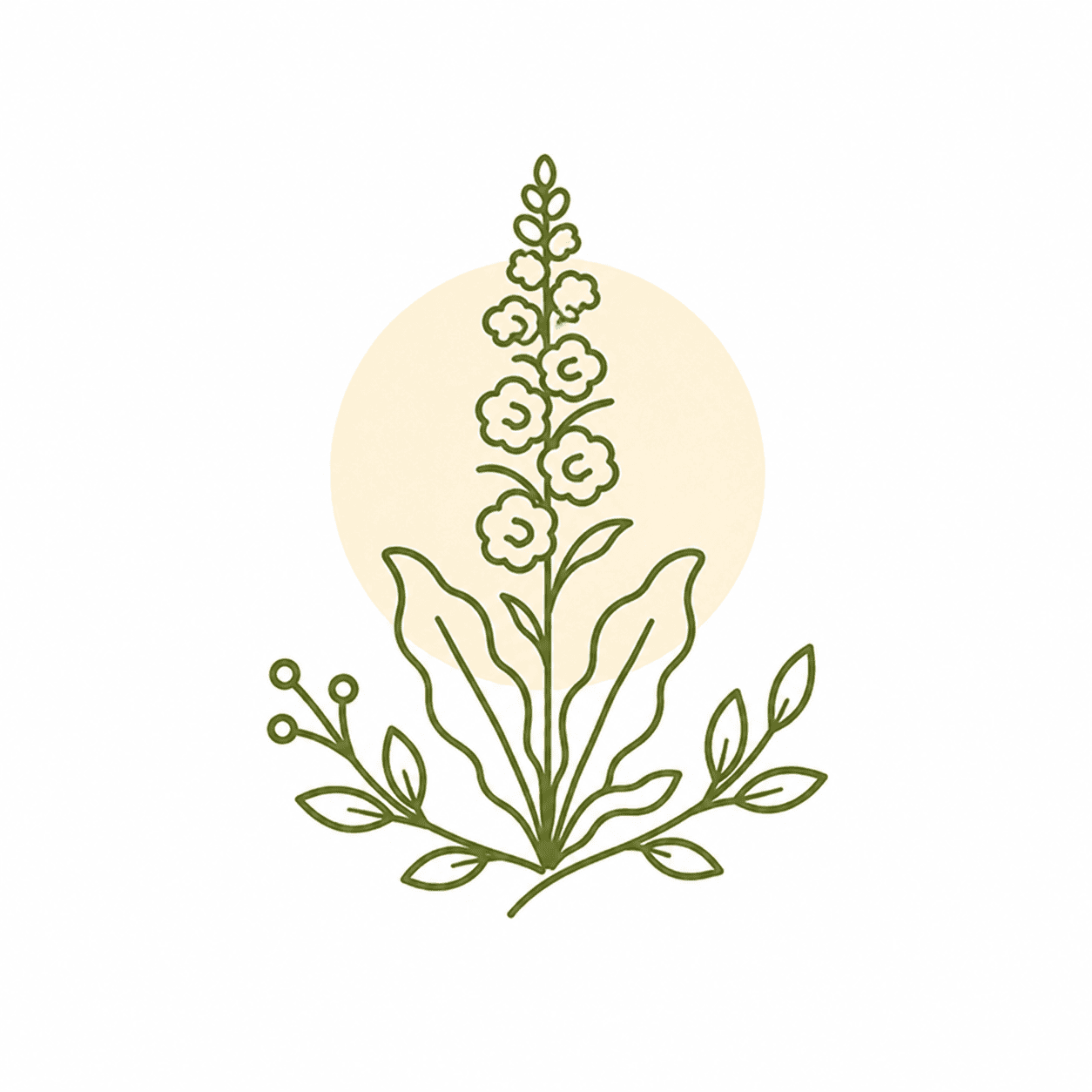 Kwiat ziołowy, symbol naturalnej medycyny i uzdrawiania.