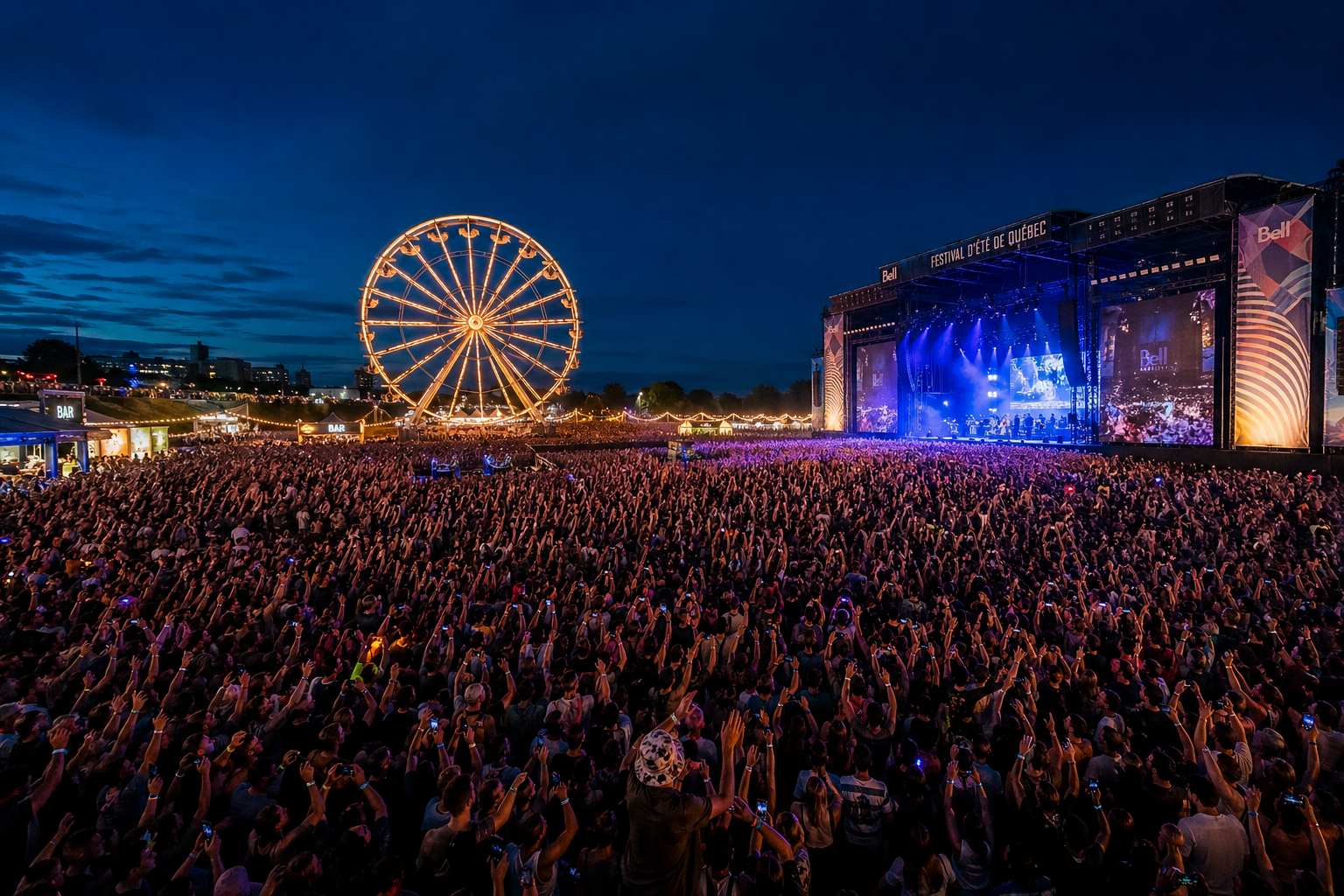 Sziget Festival — vibrant crowds on Óbuda Island