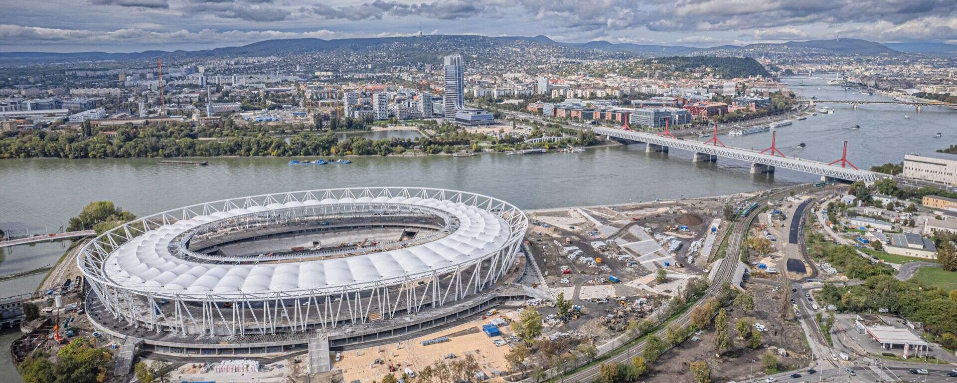 Transfer vehicle in Budapest during a major sports event