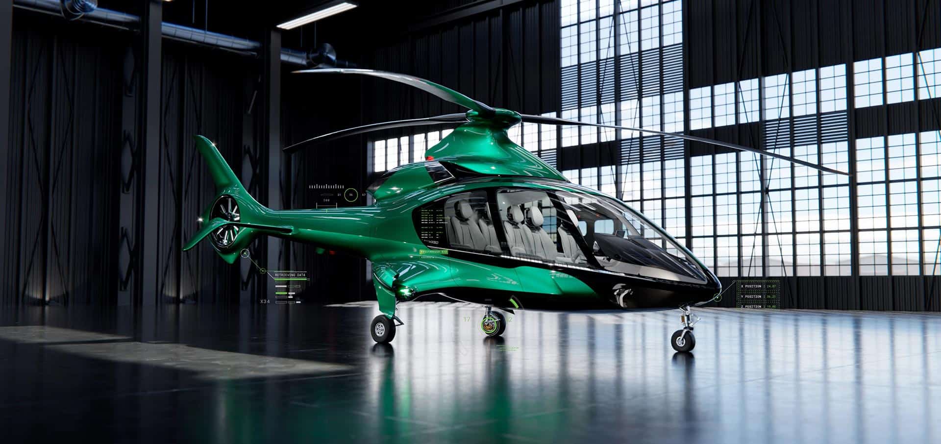Luxury helicopter garage Budapest