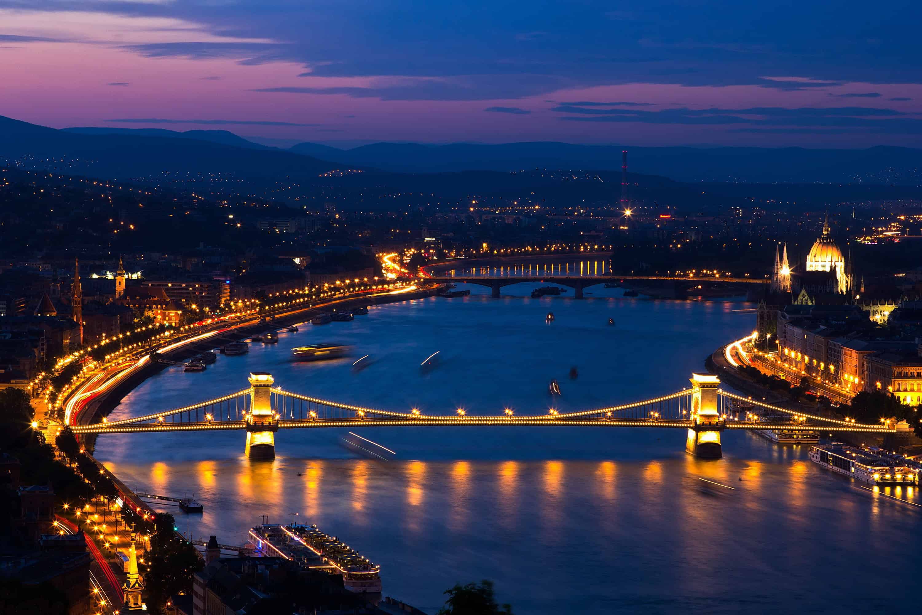 Budapest evening view