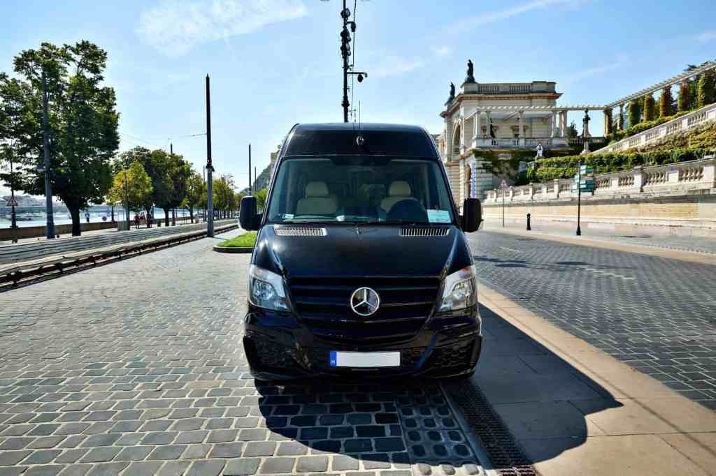 Mercedes Sprinter VIP minibus side profile