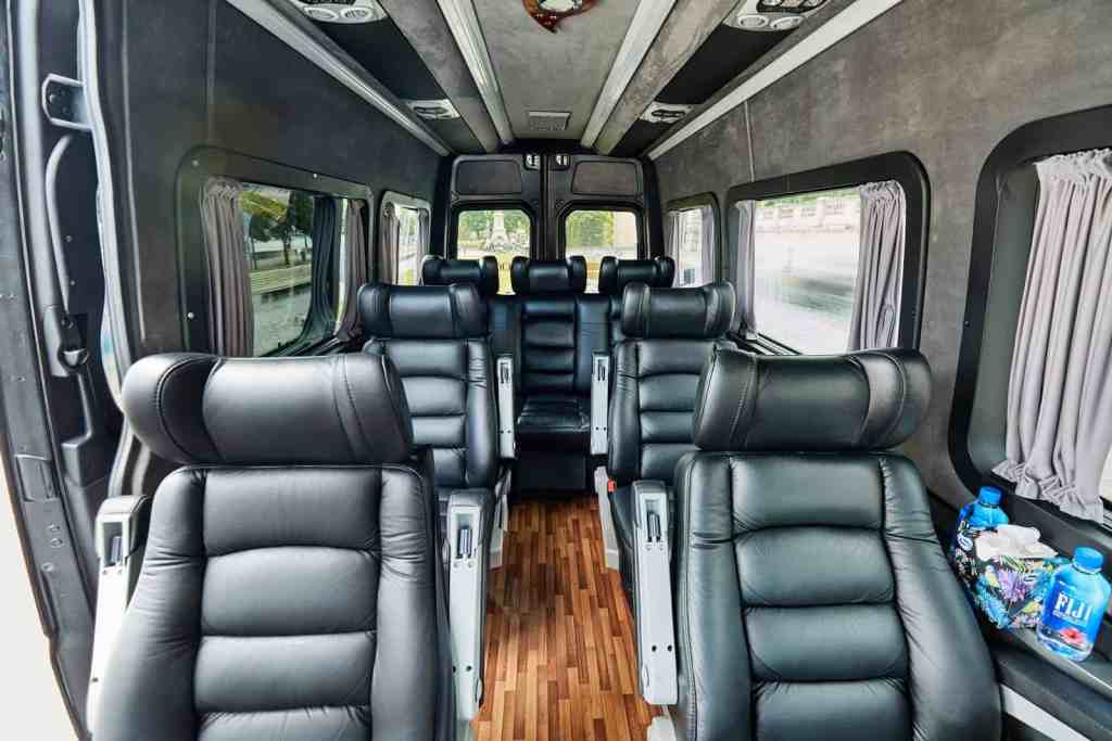 VIP Sprinter rear passenger area luxury