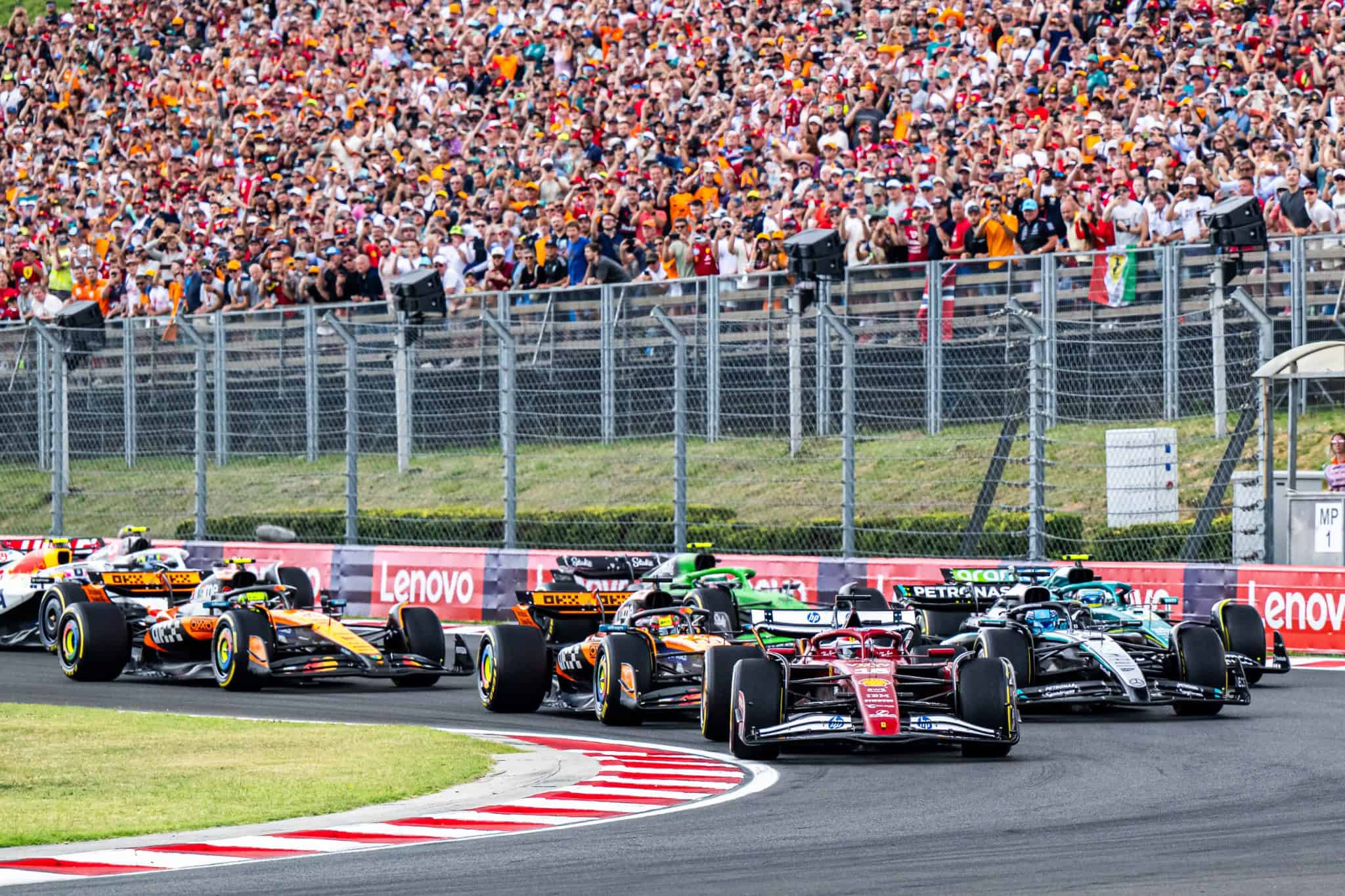 F1 Race Start Hungarian Grand Prix