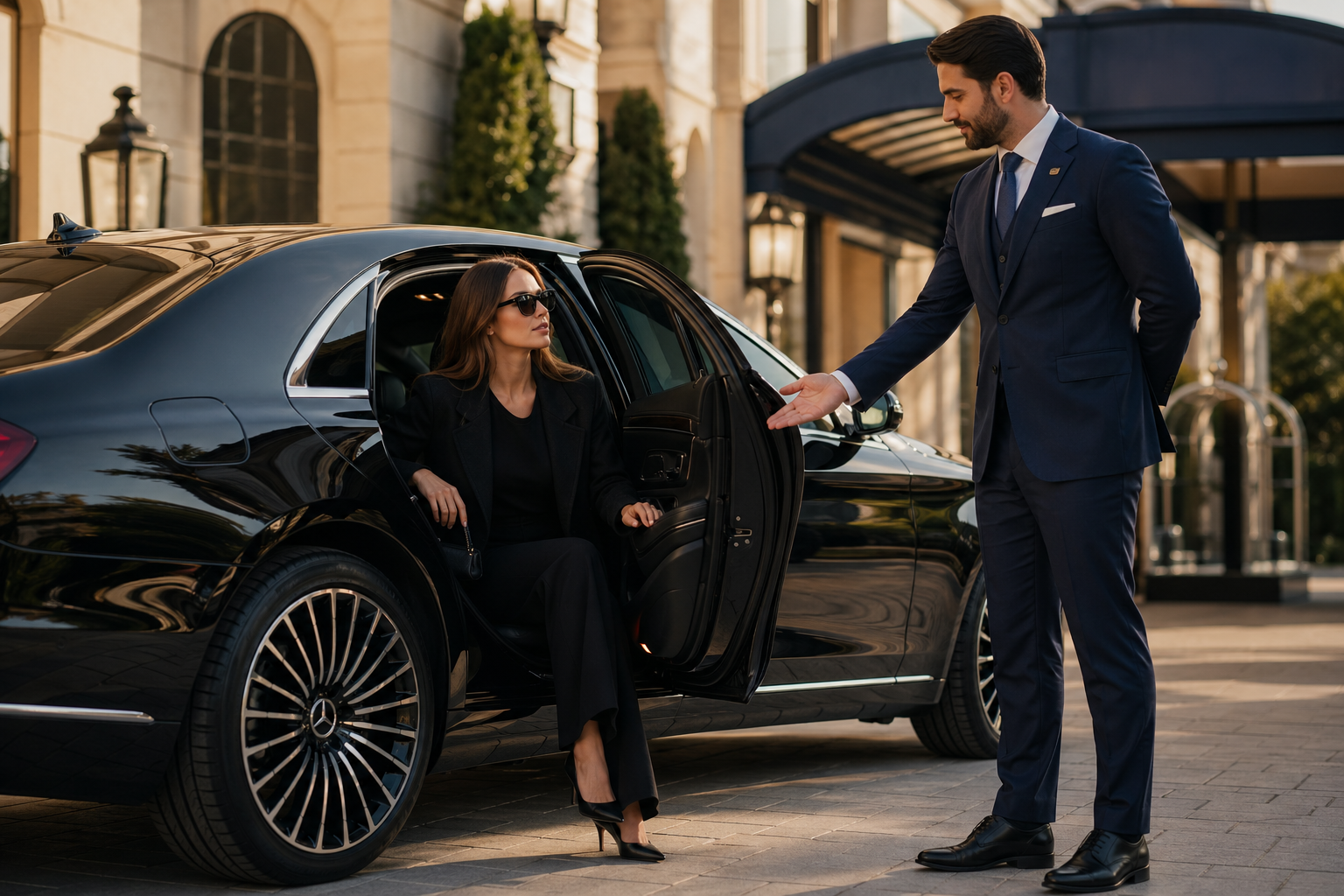 Luxury sedan private transfer Budapest