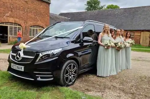 Mercedes V-Class wedding van luxury transportation