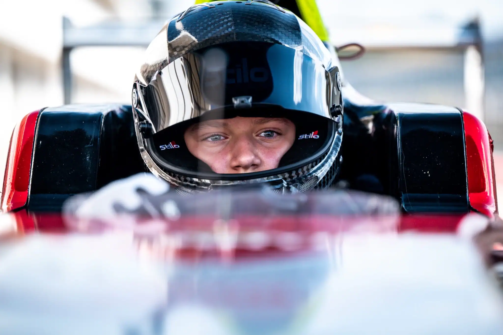 Martin Molnár's racing machinery in the pit lane