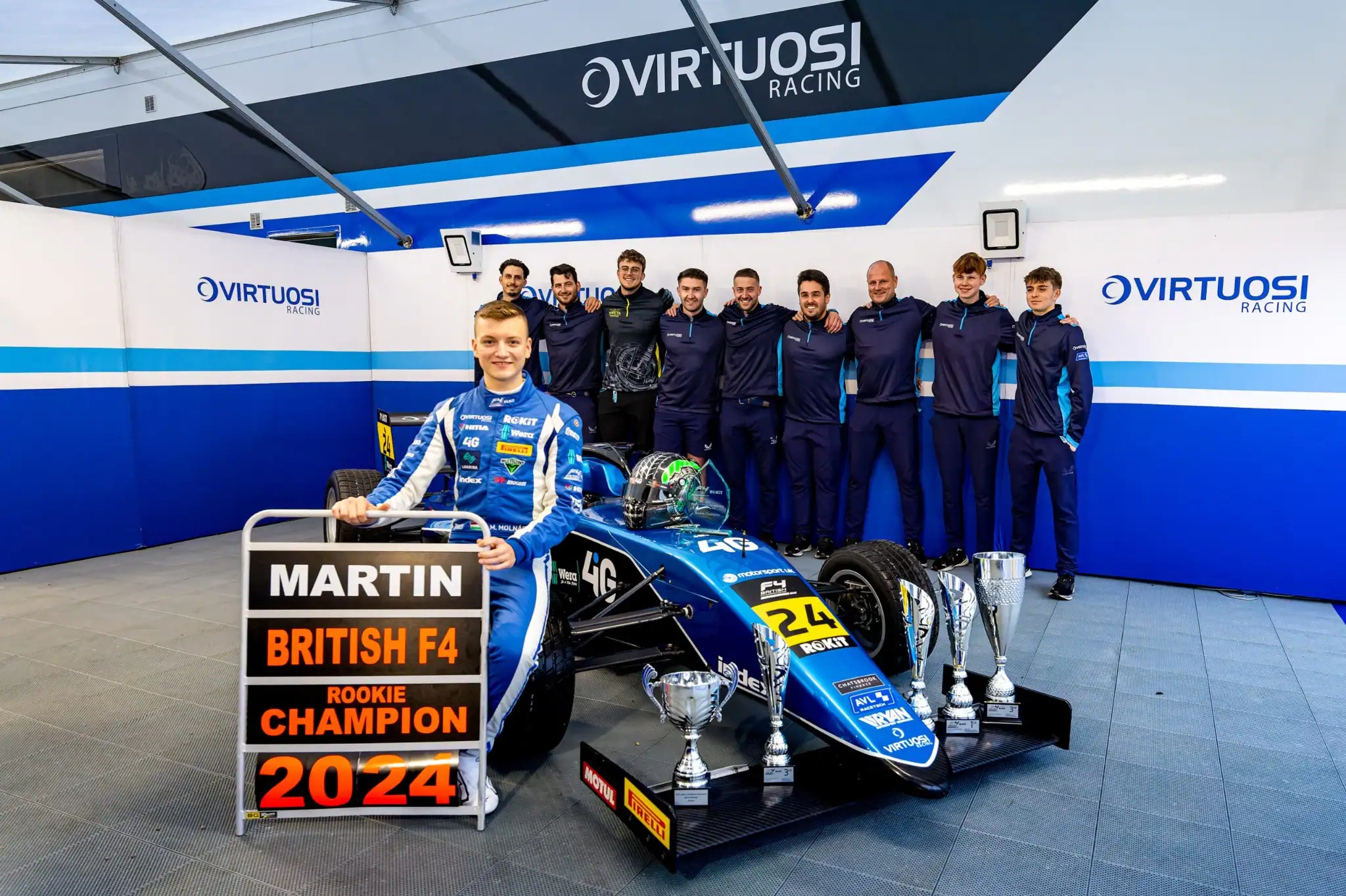 Martin Molnár on the racing grid before a race start