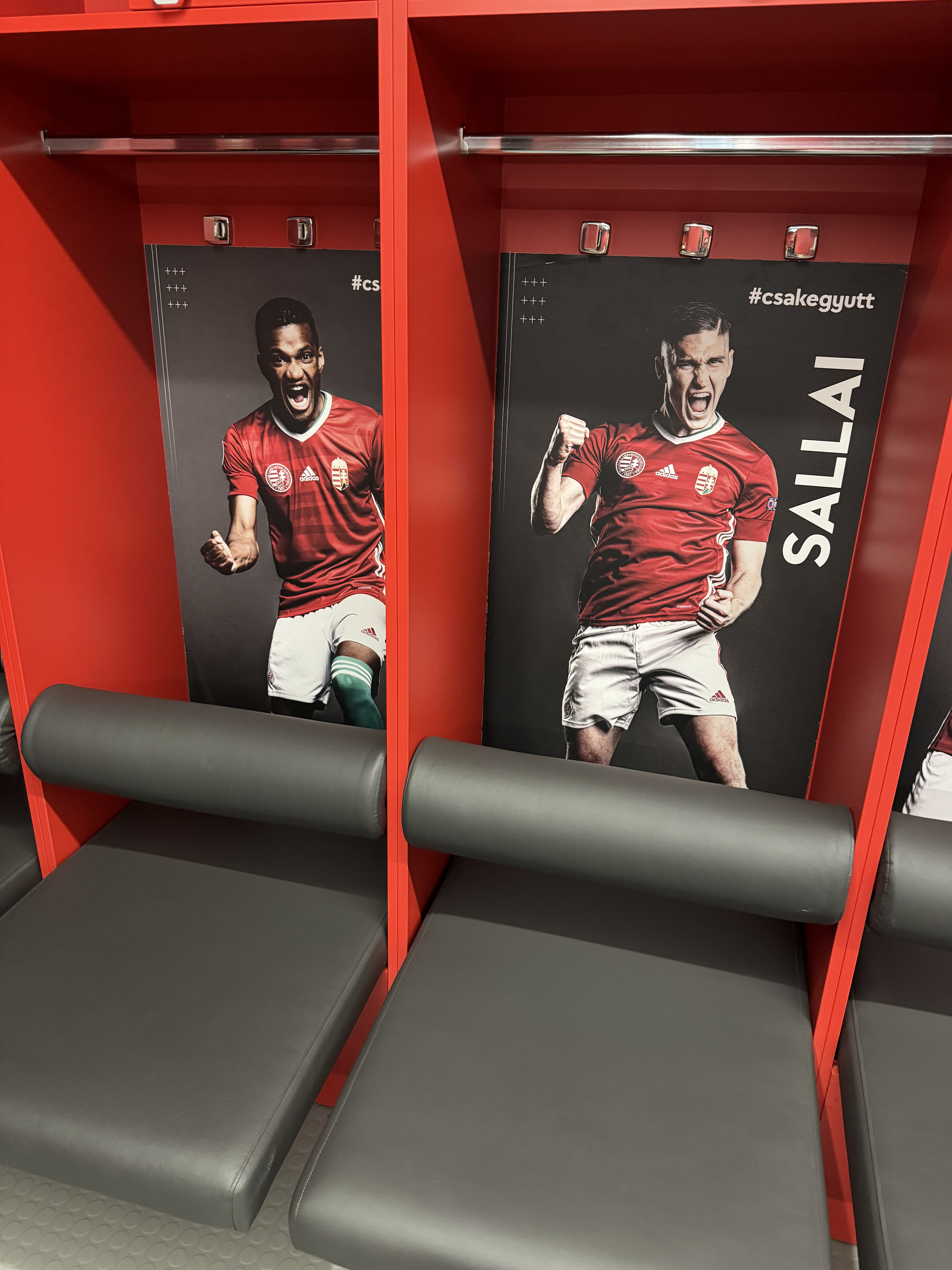 Champions League Final signage and branding throughout the venue