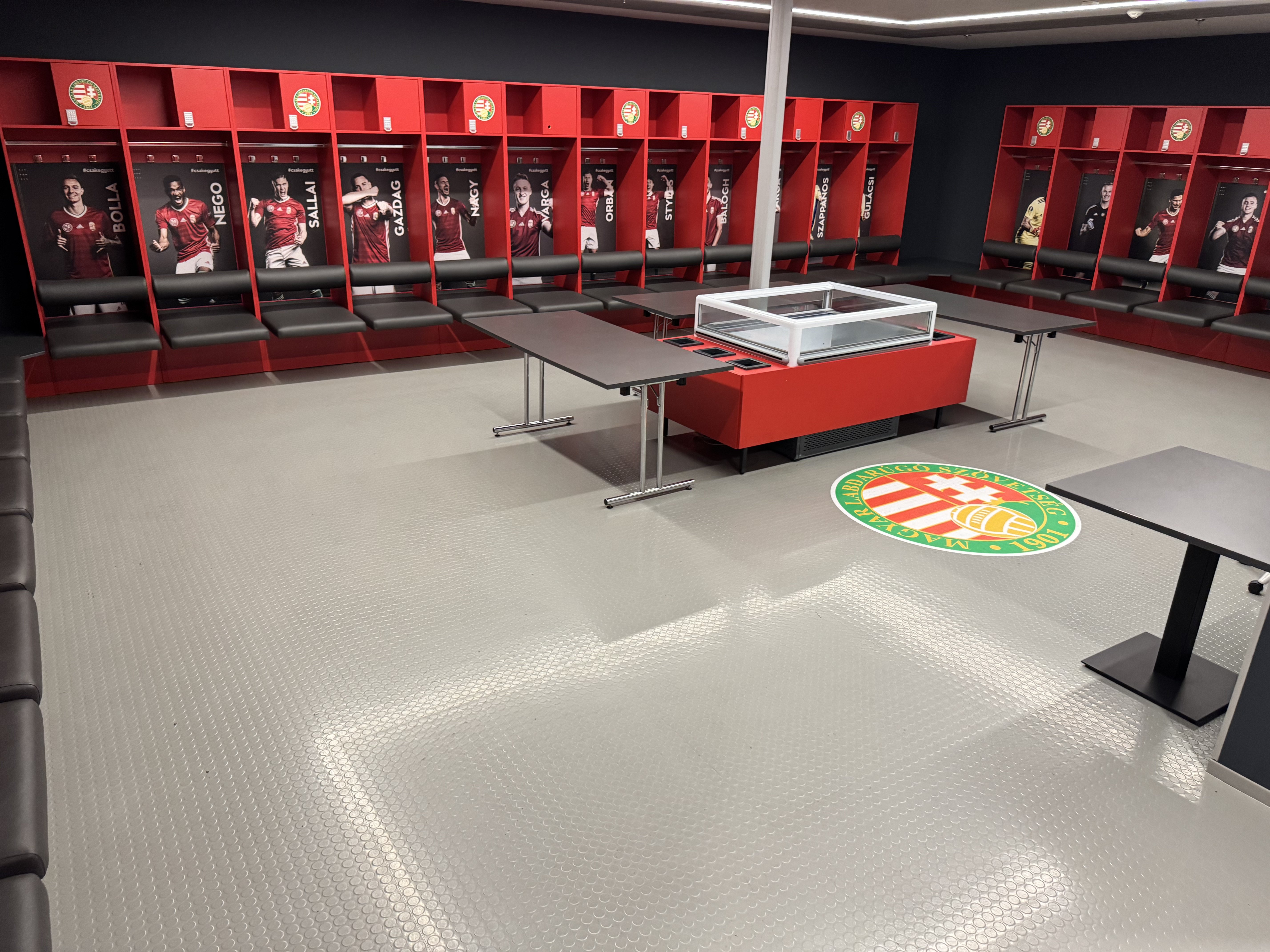 VanBudapest guests exploring the stadium grounds