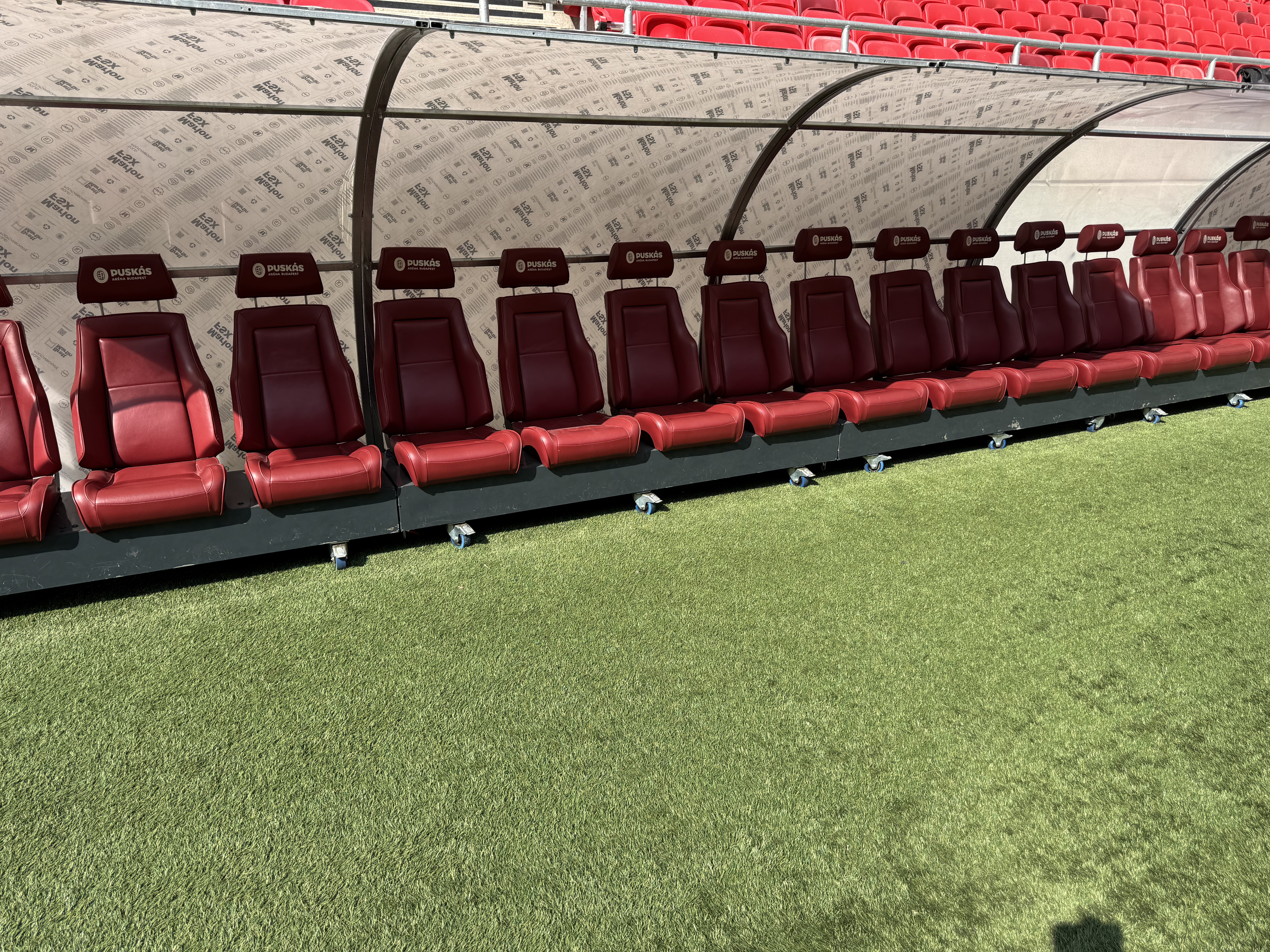 Evening atmosphere around the stadium complex