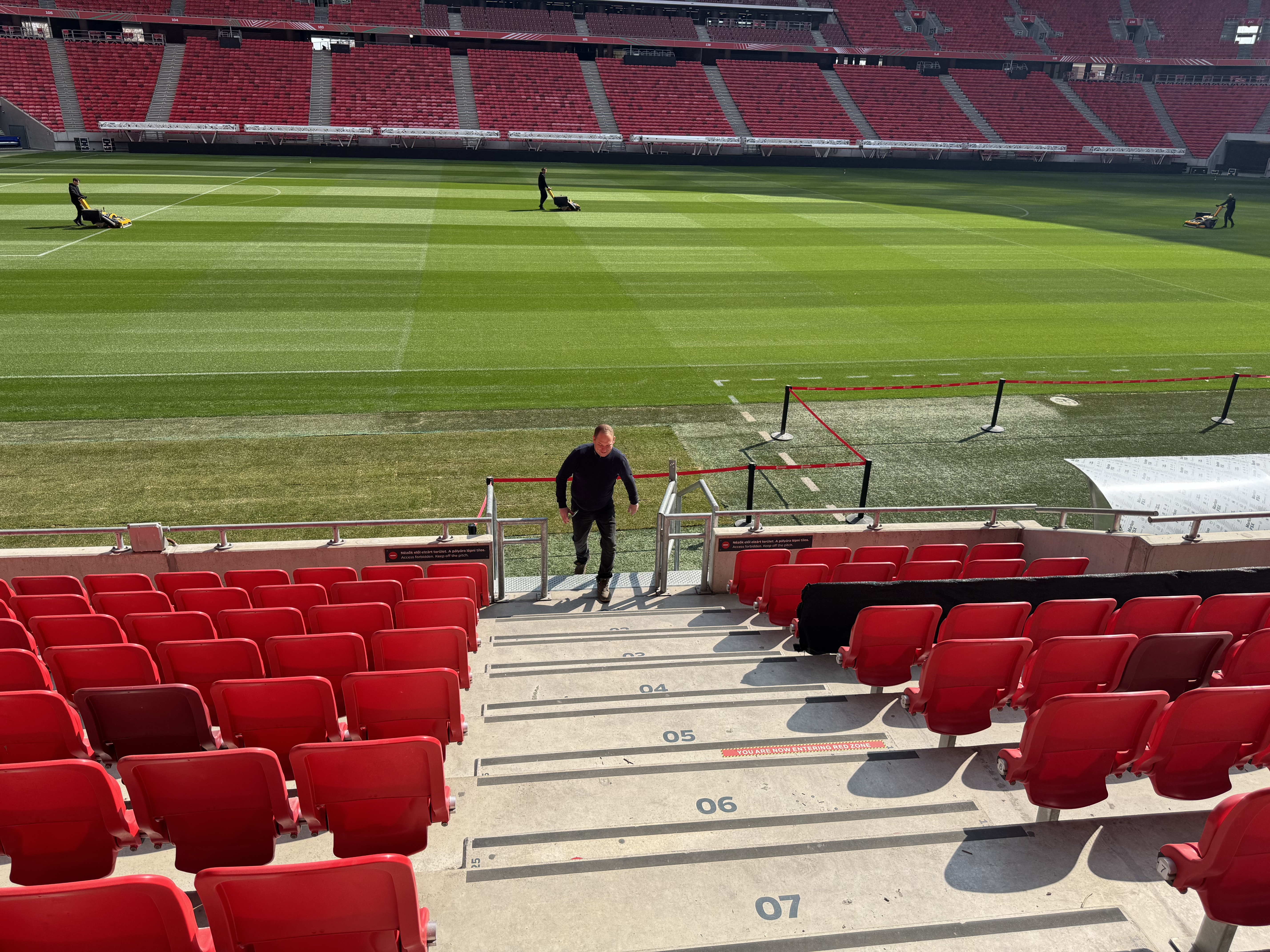 Panoramic stadium view from the executive level