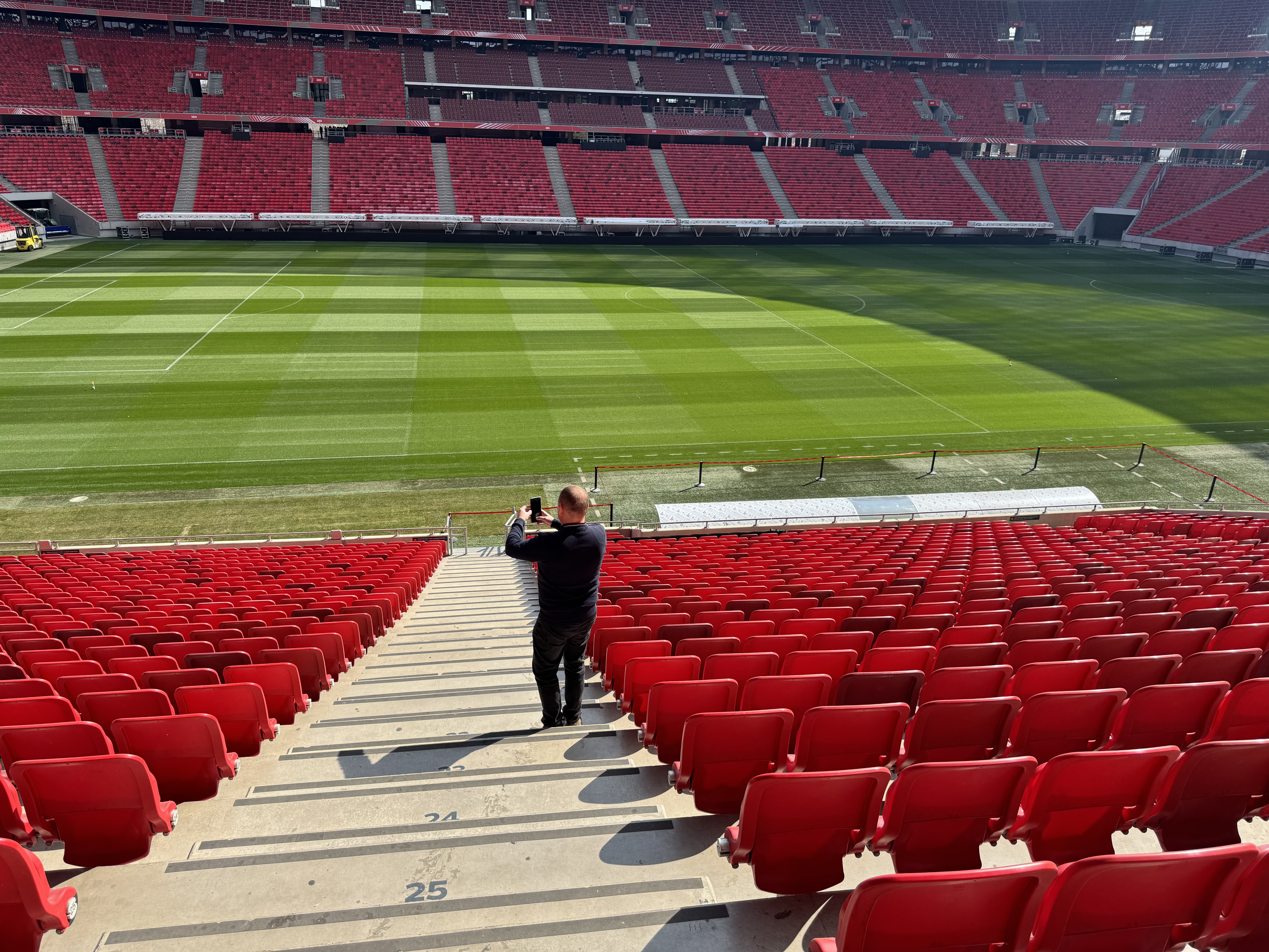 Tunnel entrance leading to the legendary pitch