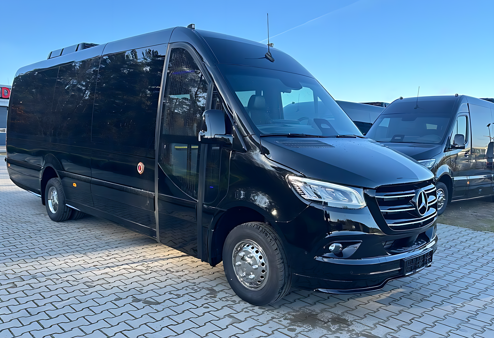 VanBudapest Hungary private transfer — luxury Mercedes vehicle for VIP delegation transportation in Budapest