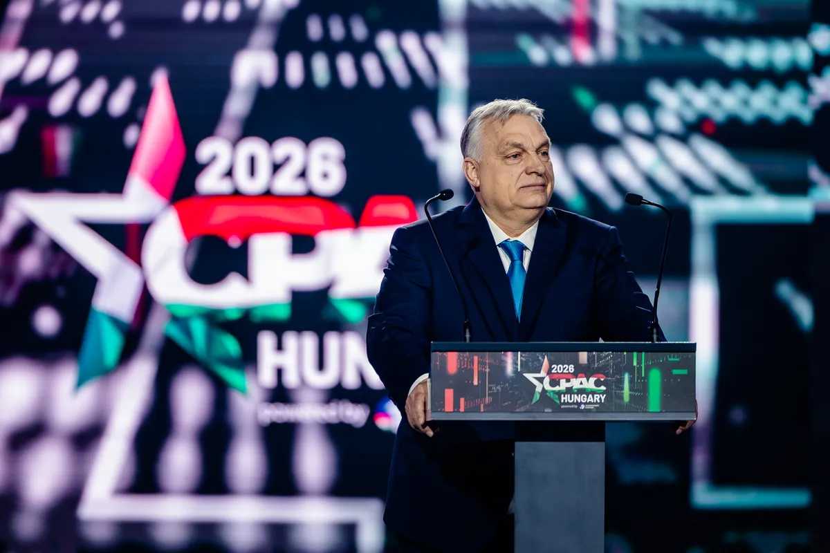 Parliament building stage backdrop with sophisticated LED lighting for political conference