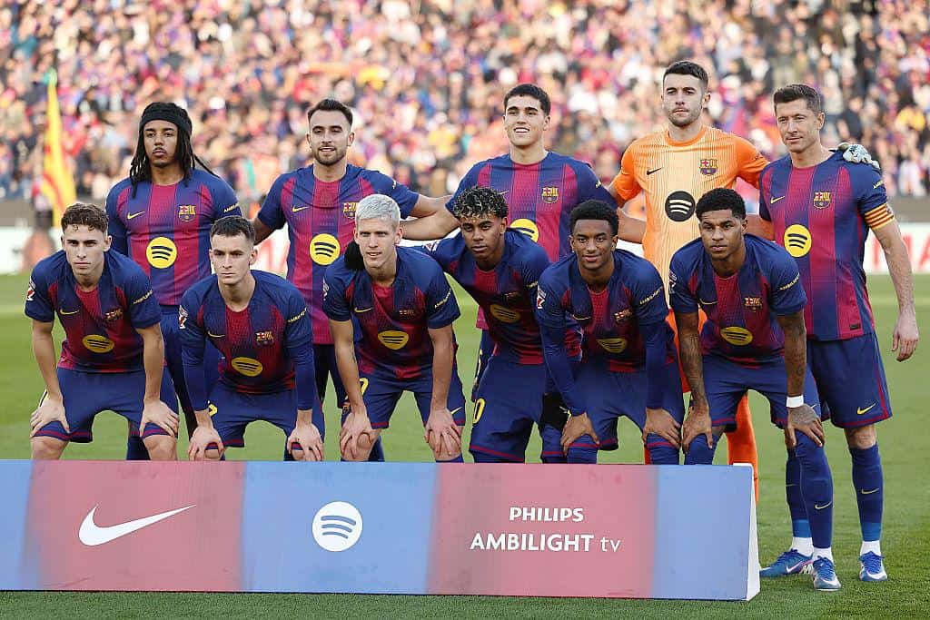 FC Barcelona during the Champions League match